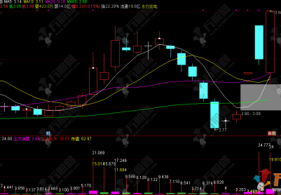 通达信【真实换手】副图指标，主力净额 + 实际换手率，精准锁定真实活跃股