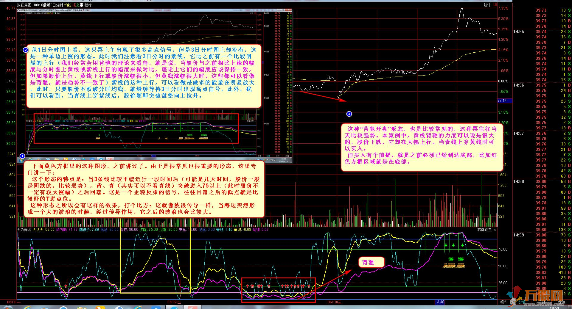 夫为妻纲分时T+0通达信副图加密指标 