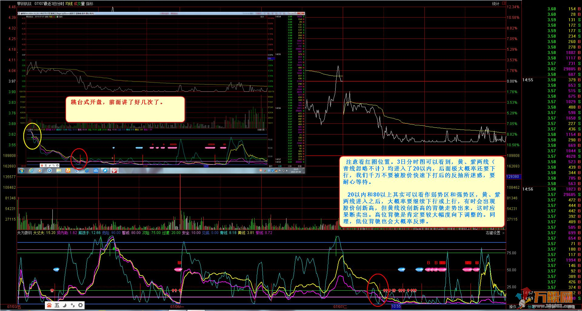 夫为妻纲分时T+0通达信副图加密指标 