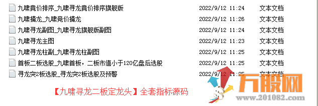 【九啸寻龙二板定龙头】超短线二板定龙头 主图幅图选股公式 打板利器  源码无加密共享 ... ... ...