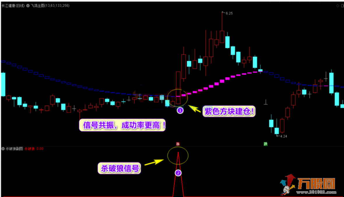 【杀破狼+飞鸿主图】套装指标，十年磨一剑，90%高胜率选股，无加密无未来