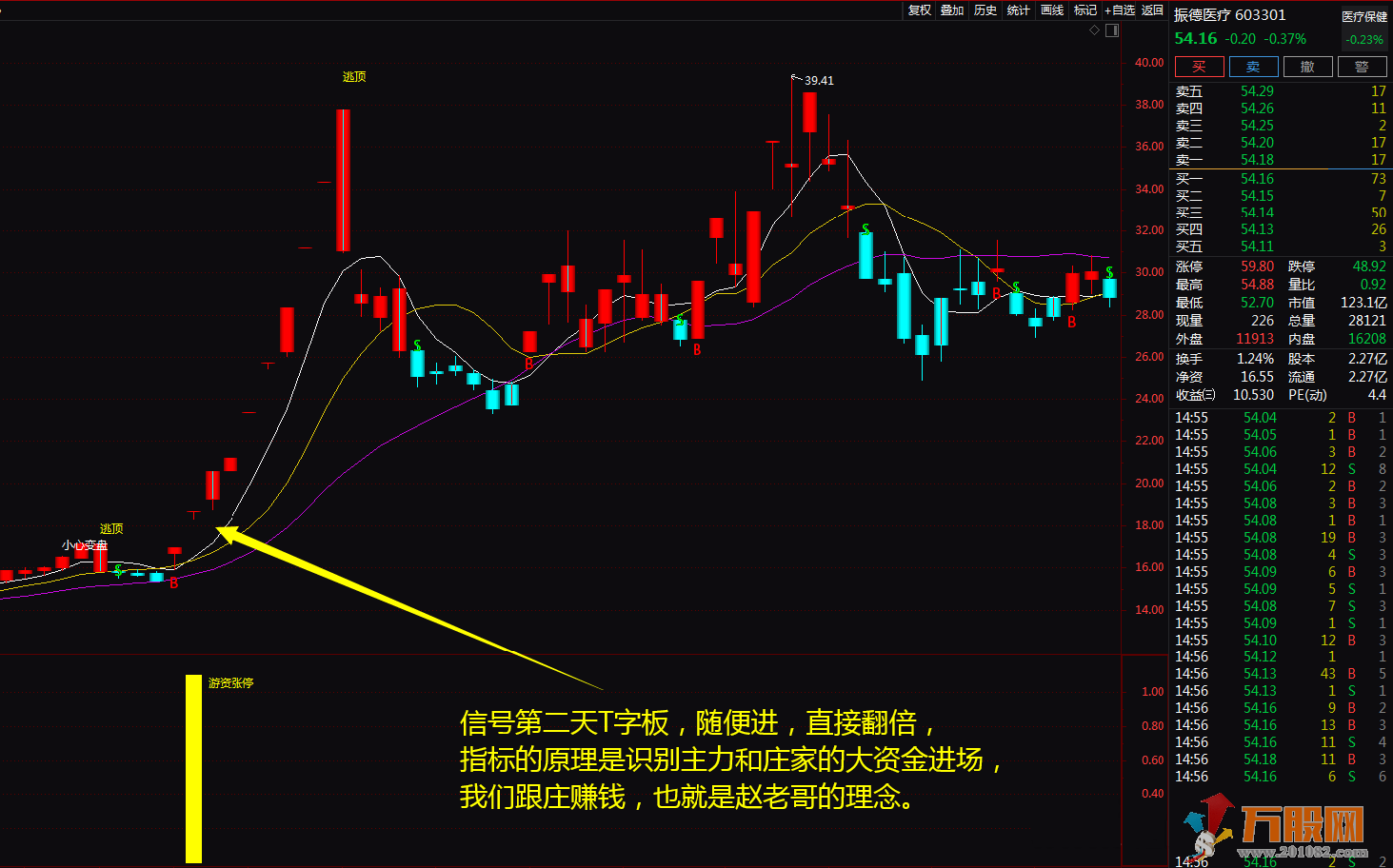 【金钻游资涨停】助你股海淘金 通达信主图、副图、选股无未来函数