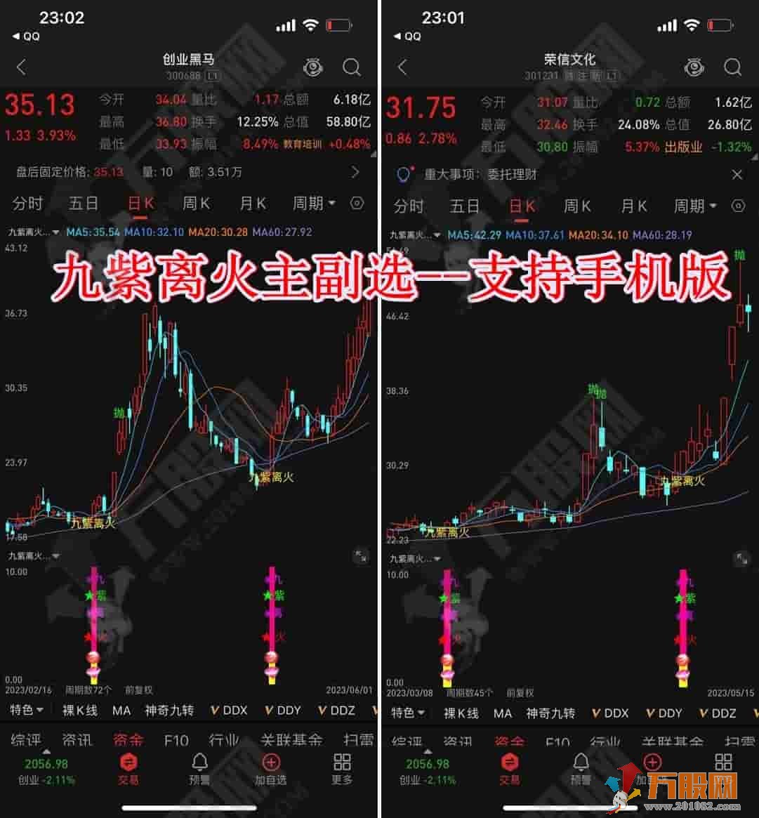 通达信【九紫离火】主副选底部起爆拉升神器 电脑版+手机版