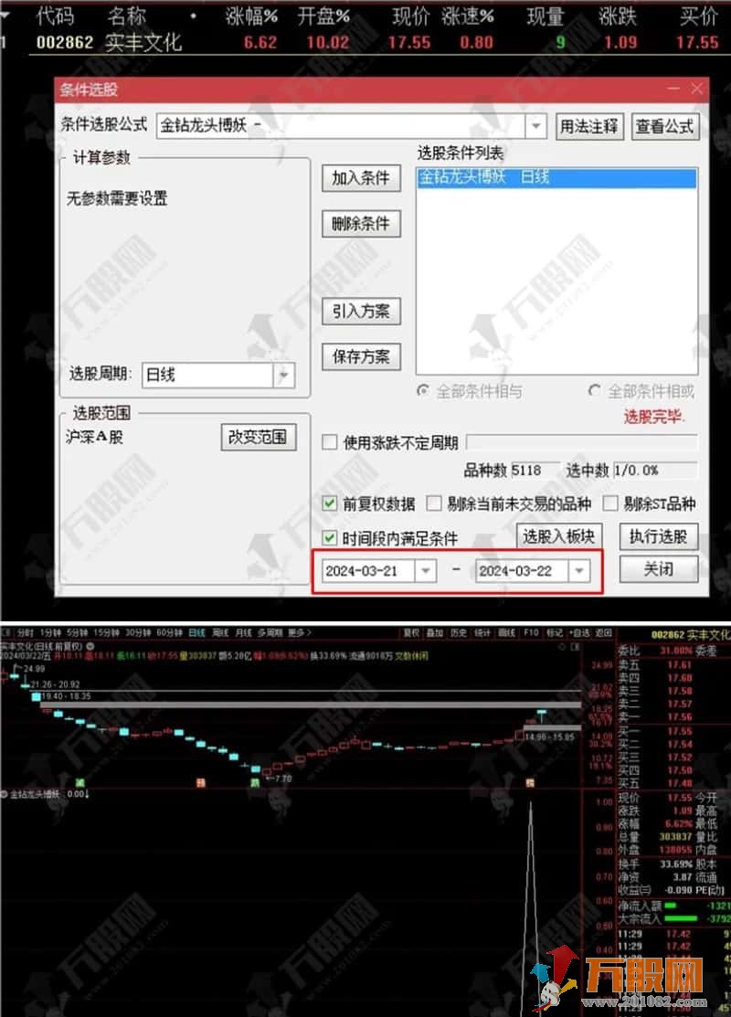 【金钻龙头博妖】全新思路的超短线操作实战模式指标 出票少而精超短线神器 ... ... ... ... ... ... ... .. ...