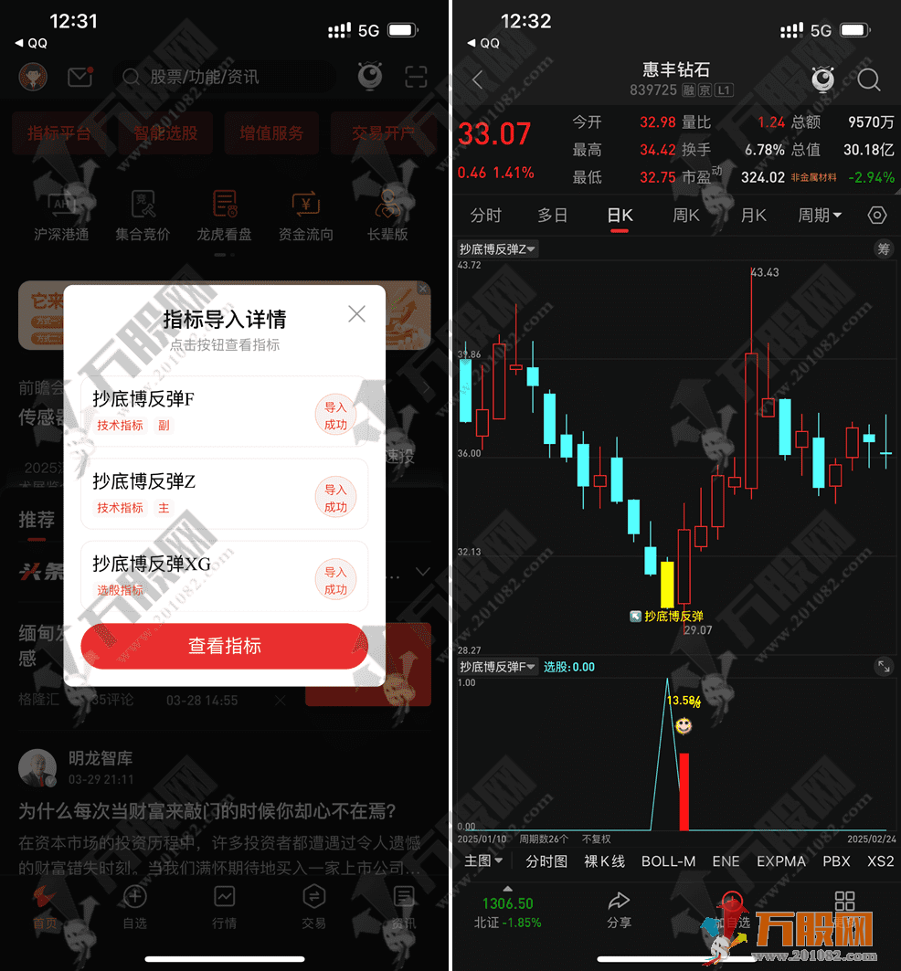 【抄底博反弹】主副选尾盘抄底思路指标公式 手机电脑通用 无未来函数