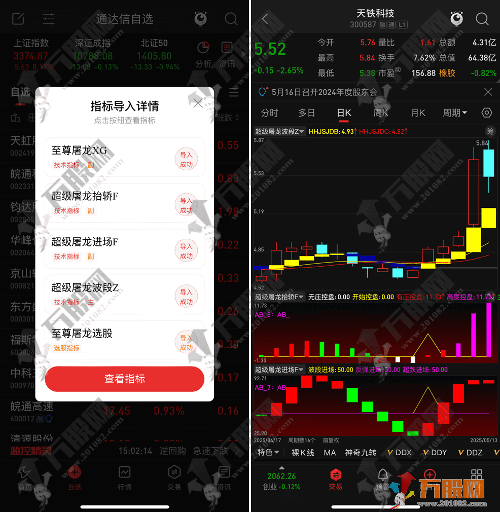 【超级屠龙战诀】主副选指标 三信号协同共振至尊屠龙信号 手机电脑通用无未来函数 ...