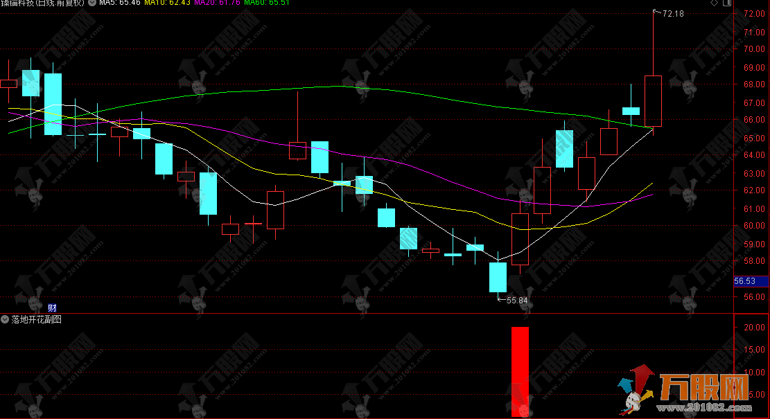 通达信【落地开花】主副选指标 共振阶段底部捕捉思路