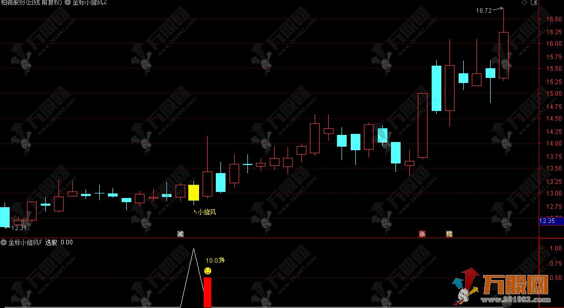 金钻系列【金标小旋风】调整蓄力阶段思路主副选指标公式
